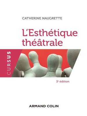 cover image of L'esthétique théâtrale--3e éd.